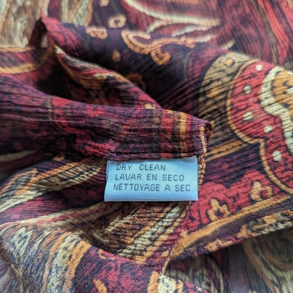 Vintage sheer silk button down blouse - Picture 8 of 14